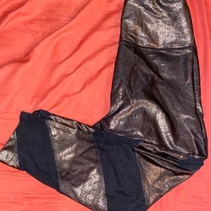 Victoria’s Secret PINK Gold & Mesh leggings